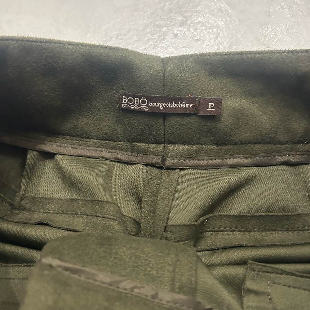 Olive Green Women's Dress Pants- bobo bourgeois bohemian brand - Picture 7 of 10
